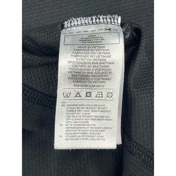 Adidas Shirt Mens Medium Black Soccer Polo FC Footfire Lubbock TX Short Sleeve - Picture 9 of 11